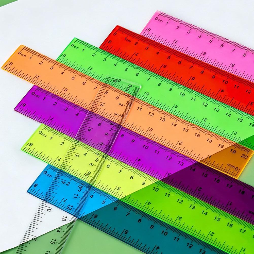 5pcs Random Color Plastic Rule - đánh giá và giá Ruler Set Transparent