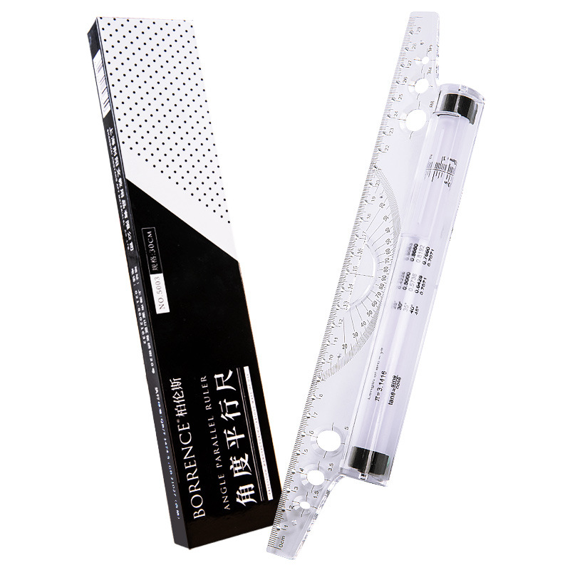 30cm Transparent Parallel Roll - đánh giá và giá Ruler Set Transparent