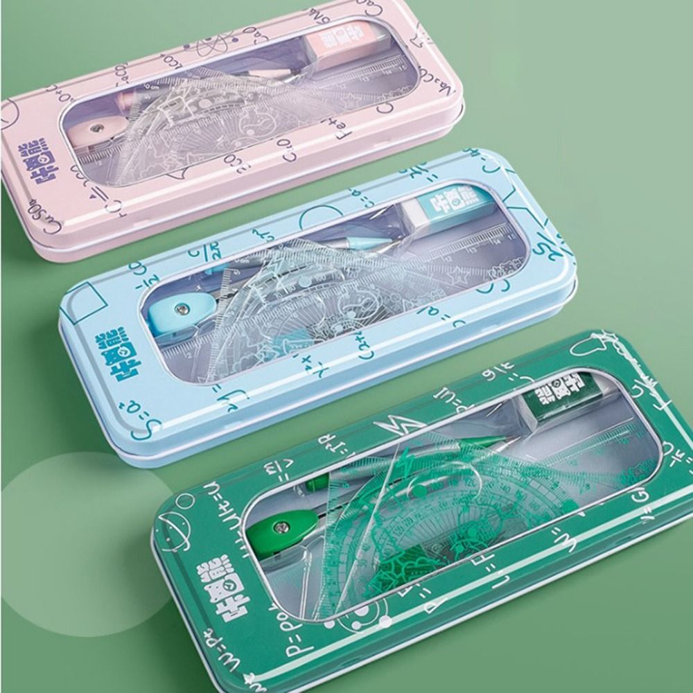 8Pcs/Set Multifunctional Math  - đánh giá và giá Compass Geometry Set