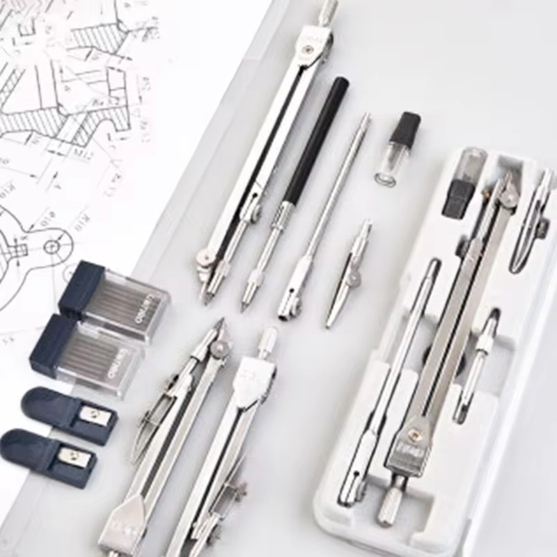DELI Thép Không Gỉ Đa Năng Soạ - đánh giá và giá Compass Geometry Set