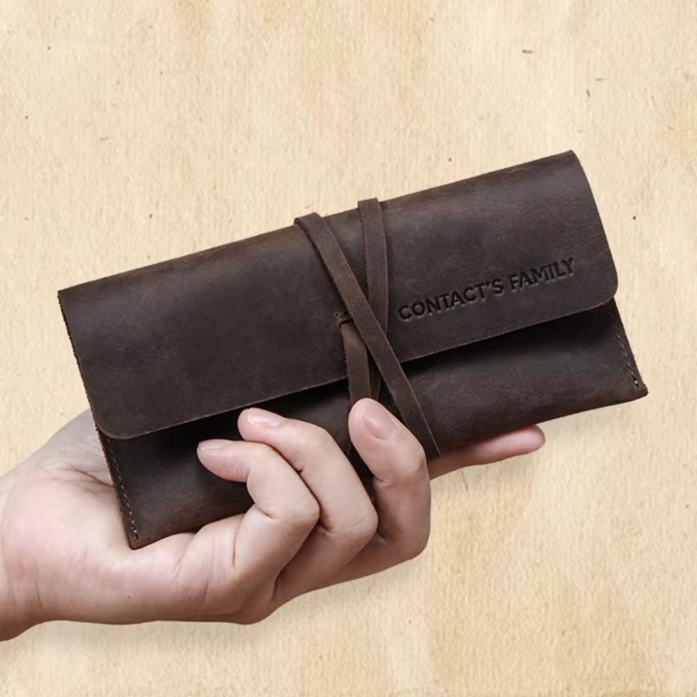 Retro Leather Leather Pencil C - đánh giá và giá Pen Pouch Roll