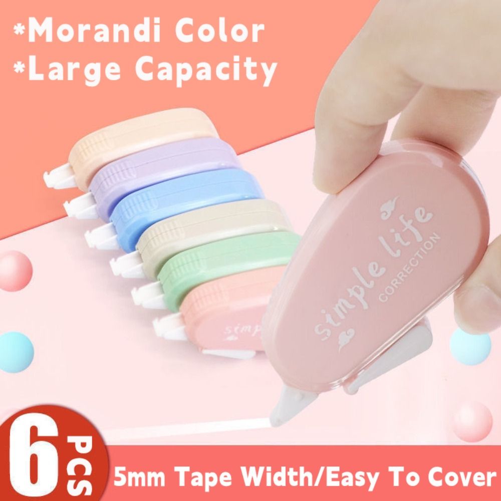 6PCS/Set Silent Correction Tap - đánh giá và giá Correction Tape Roller